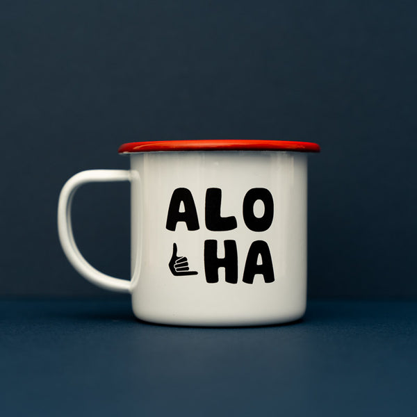 Aloha Enamel Mug