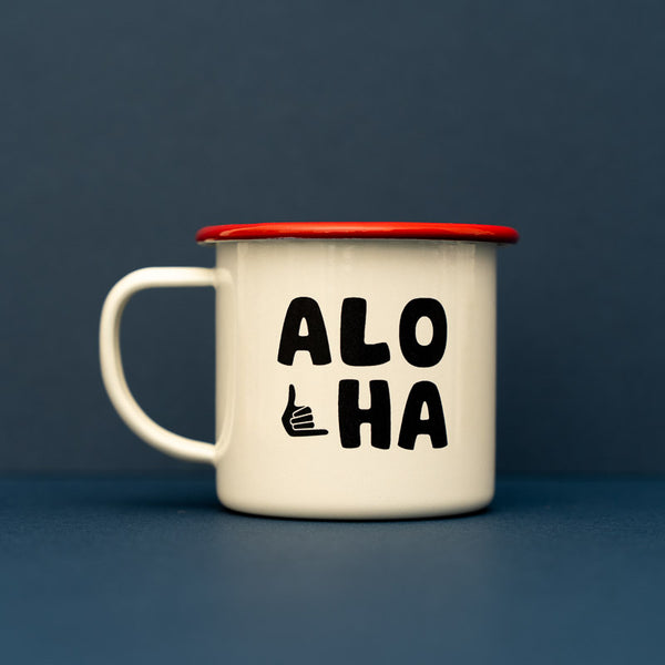 Aloha Enamel Mug