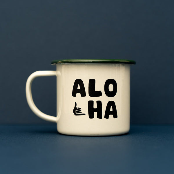 Aloha Enamel Mug