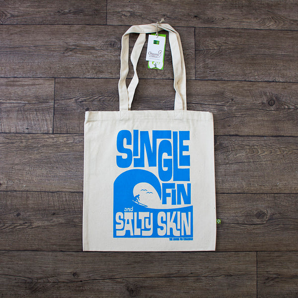 Salty Skin Surf Themed Tote Bag