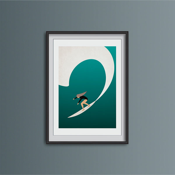 Super Seconds - Surf Girl Art Print
